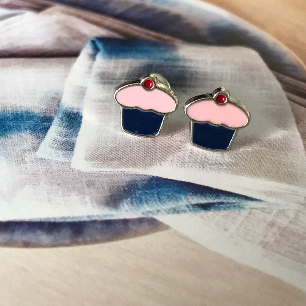 Sweet Treat Cupcake Stud Earrings